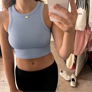 H&M tank / so flattering / blue / size XS